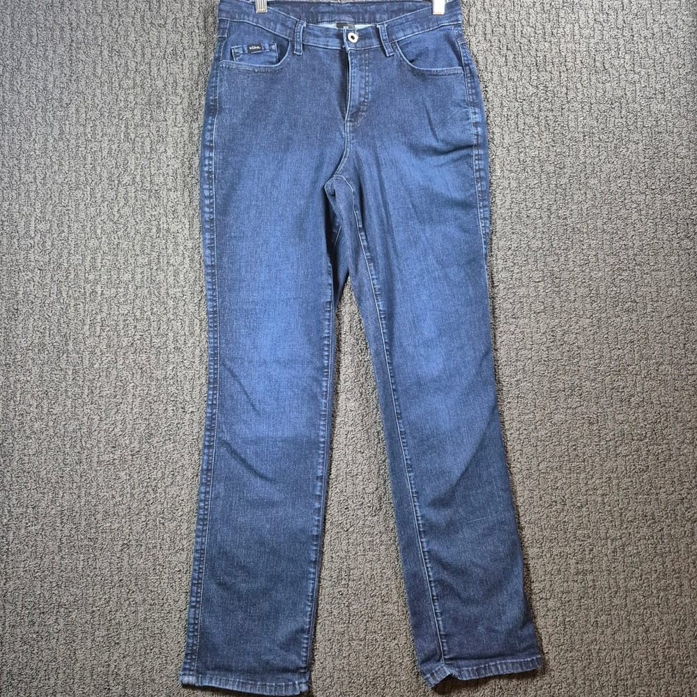 KÜHL Womens Size 10 Regular Blue Stretch Denim Jeans Straight Leg Outdoor Casual